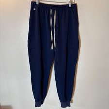 FIGS Mens Tansen Technical Collection Navy Blue Scrub Jogger Pants Size Large