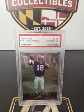 1998 Topps Finest Peyton Manning Rookie Card #121 PSA 10 GEM MINT. rookie card picture