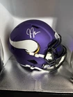 Minnesota Vikings signed justin Jefferson replica helmet Beckett authenticated