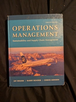 Operations Management: Sustainability - Hardcover, by Heizer Jay; Render - Good