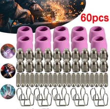 60PCS Plasma Cutter Torch Consumables Kit for SG-55, AG-60, WSD-60 CUT50 60Amp