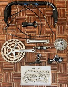 Campagnolo Record 10 Speed Triple Group With Deda Newton 31.8 Bar Stem