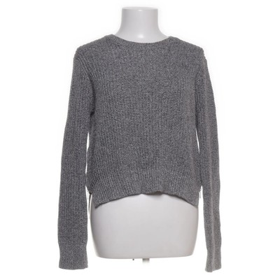 H&M, Strickpullover, Größe: S, Grau, Acryl/Baumwolle, Rippenstrick, Damen #Iac