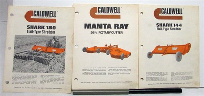 #ad 1970s Caldwell Manta Ray Cutter amp; Shark Shredder Specs Construction Data Sheets $23.81