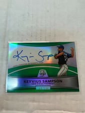 Keyvius Sampson 2010 Platinum Auto Green Refractor #BPA-KSA #144/199