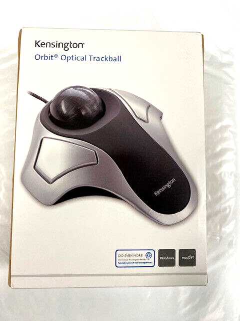 KENSINGTON Orbit Trackball Maus – Schwarz, Ergonomisch, Kabelgebunden