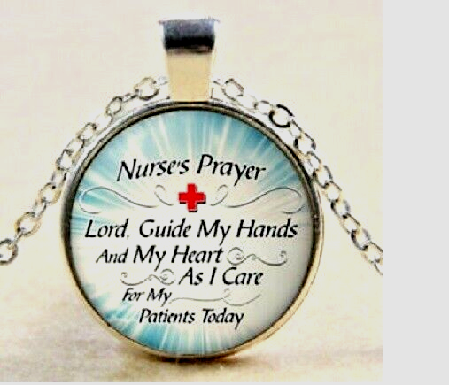 RN NURSE PRAYER  FAITH GOD pendant 18