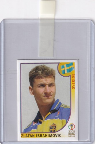 Panini 2002 Coppa Del Mondo Adesivo N. 456 Zlatan Ibrahimovic Rookie Retro Blu