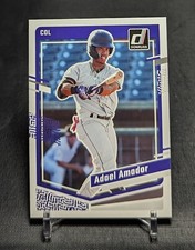 Adael Amador Prospect Rookie Card 2023 Panini Donruss #129 Colorado Rockies