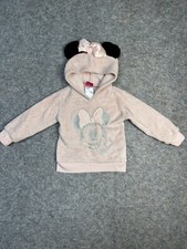 Disney Junior Minnie Mouse Plush Hoodie 2T Pink