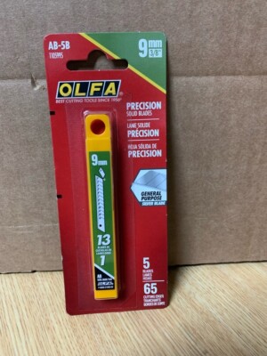 OLFA Carbon Steel 9mm Snap-off Utility Razor Blade(5-Pack)