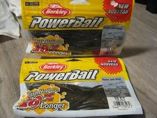 2 Packs Berkley 5" Power Jerk Shad Fluke Soft Fishing Baits Watermelon Red Magic