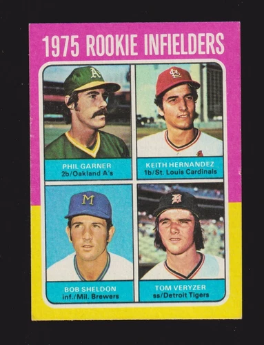 1975 TOPPS MINI #623  ROOKIE IF  Phil Garner / Keith Hernandez / Veryzer  EX+  A