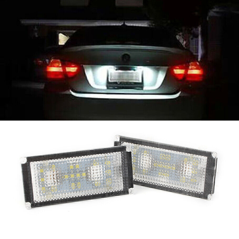 2pcs 12V Car 18SMD LED License Plate Light for BMW E66 4D 7 Series  ABS Plastic