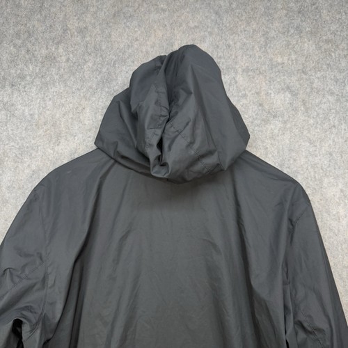 Chaqueta cortavientos Napapijri para hombre talla S gris negra con capucha canguro - Imagen 15 de 16