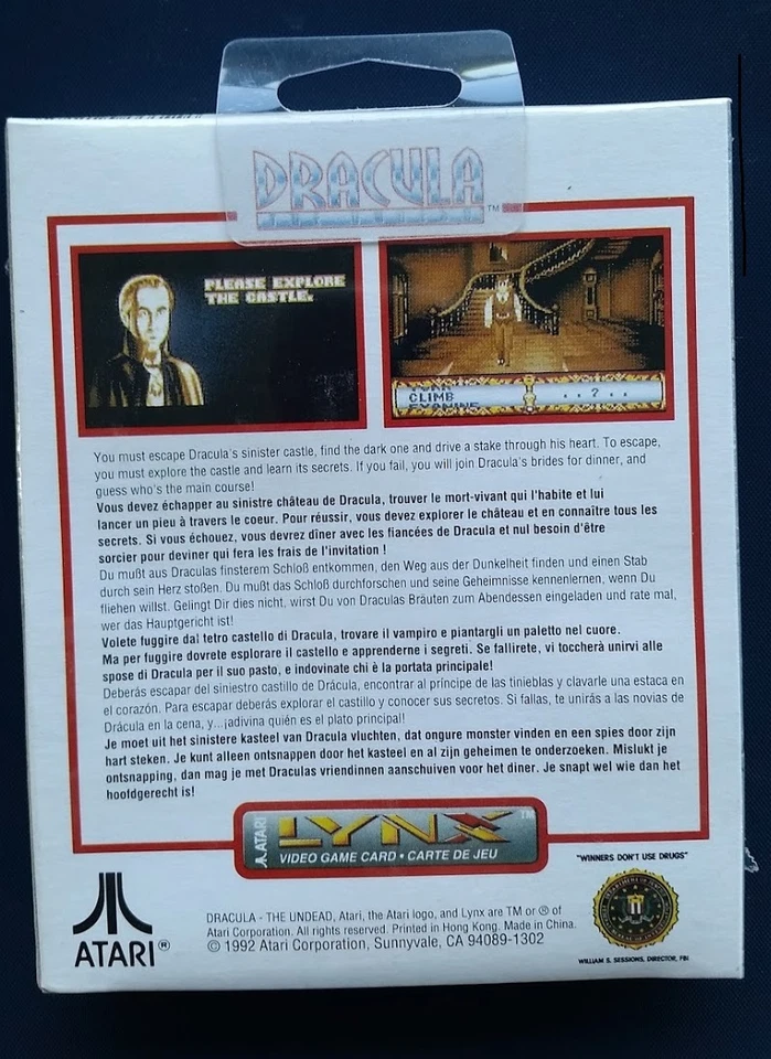 DRACULA Atari Lynx NEW Factory Sealed 077000021182 - Image 2 of 2