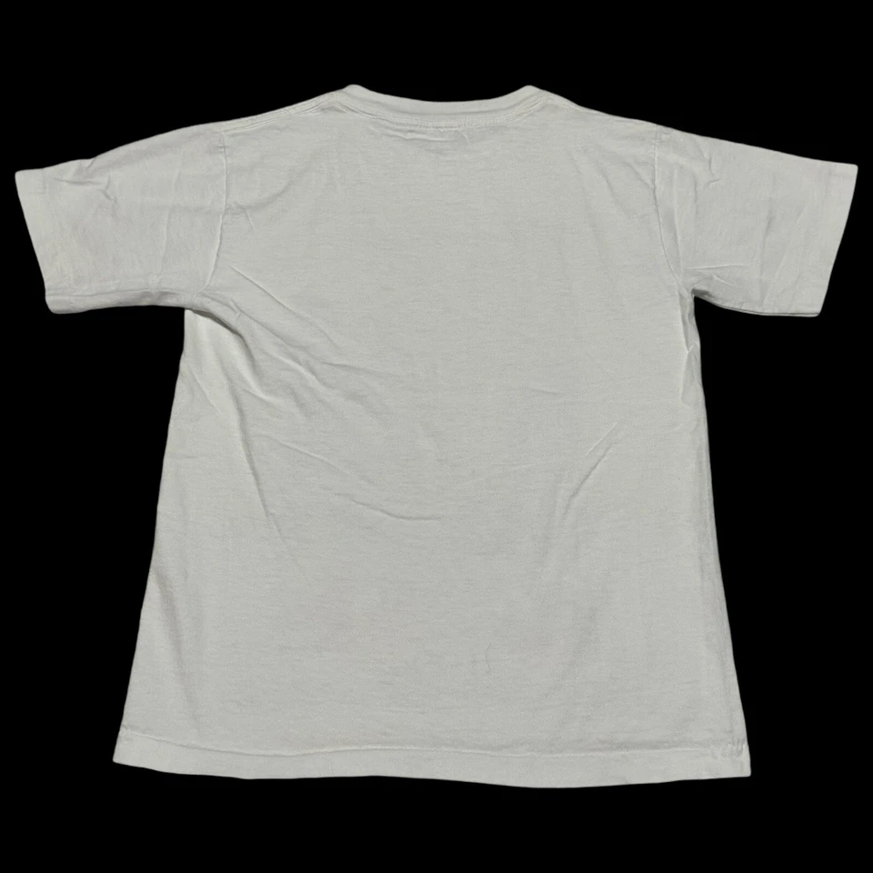 Camisa branca juvenil vintage 1994 Copa do Mundo EUA Chicago média - Imagem 3 de 4