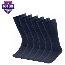 6-12 Pairs Men's Navy Tube socks Over The Calf Sports Cotton Socks Big  Tall