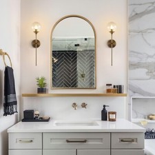 Modern Wall Sconce with Clear Gray Glass Shades Wall Lamp Lighting For Bedroom