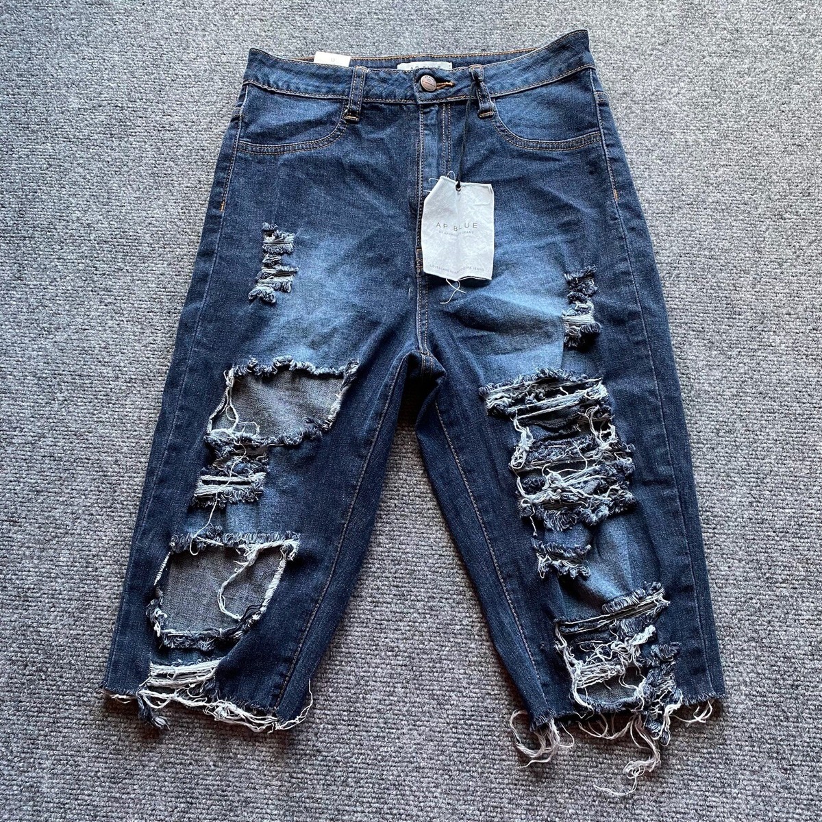 NEW AP Blue Aphrodite Jeans Womens Size 13 Blue Denim Leg