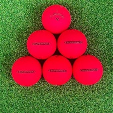 Callaway SuperFast Matte Red Used Golf Balls 24 In Mint Condition, AAAAA Quality