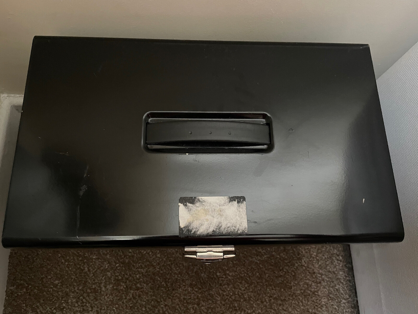 Cathedral A4 Metal Box File Black A4 Storage Box eBay