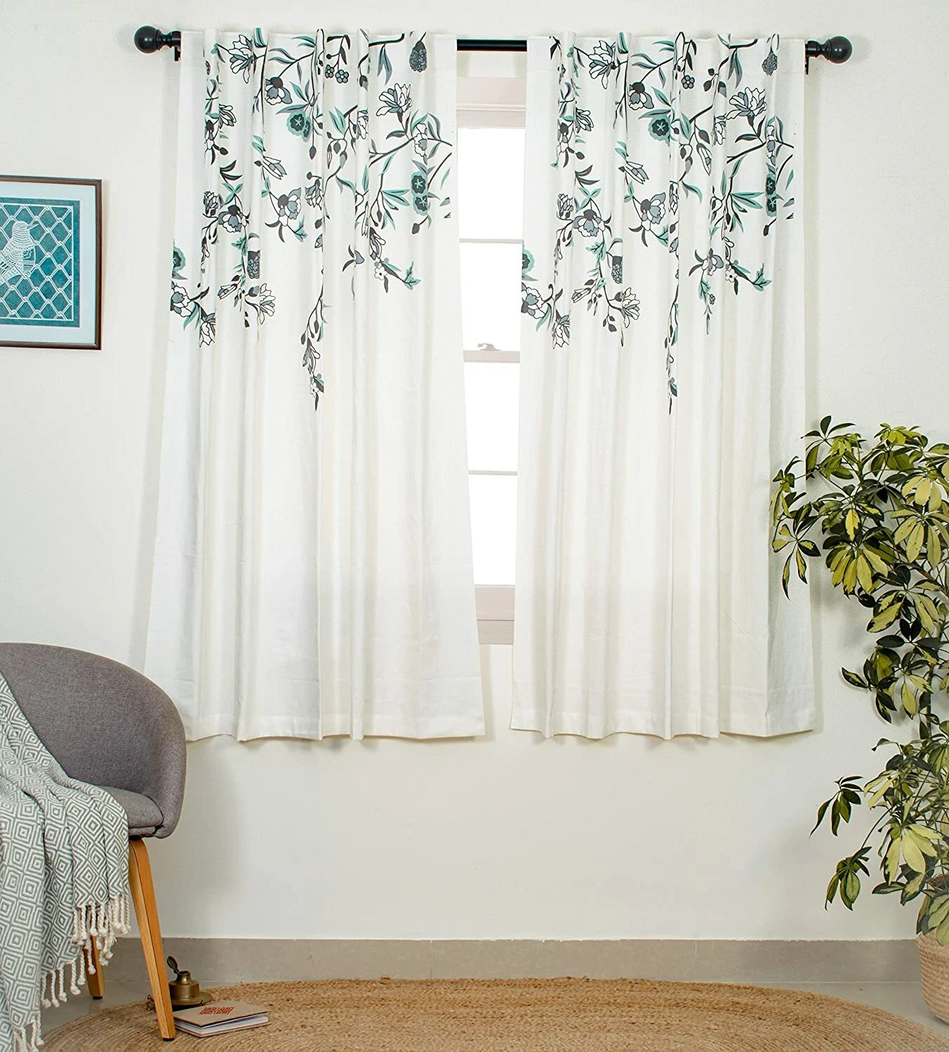 Nuevo Juego De Cortinas Para Ventana De 2 Piezas - 5 Pies