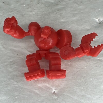Mega Man Rockman 1.5'' Guts Man G Red Rubber Keshi Figure Bandai