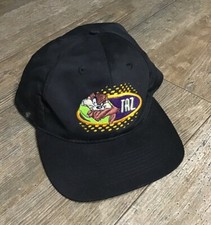 VINTAGE LOONEY TUNES CLASSICS TAZ Adjustable BASEBALL HAT CAP Black Embroidered