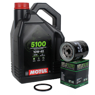 Ölwechselset Motul 5100 10w40 +  Ölfilter HF148 für TGB Blade Target 425 500 525