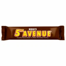 HERSHEY'S 5th Avenue Chocolate Peanut Butter Candy Bar (Pack of 18)