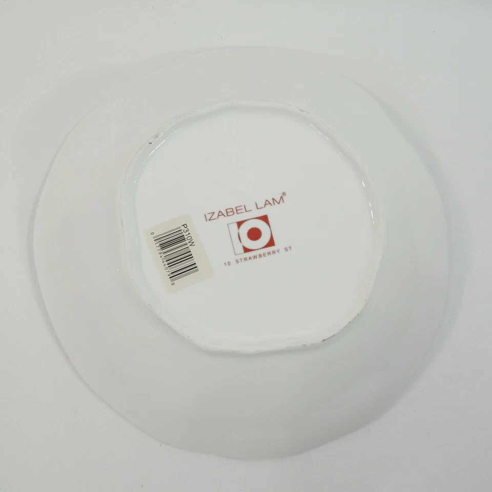 IZABEL LAM RIPPLES 10" 30 oz Bowl by 10 Strawberry Street #P310W Porcelain NEW - Image 3 of 3