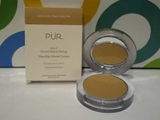 PUR MINERALS ~ 4 IN 1 PRESSED MINERAL MAKEUP ~ MEDIUM DARK ~ .28 OZ