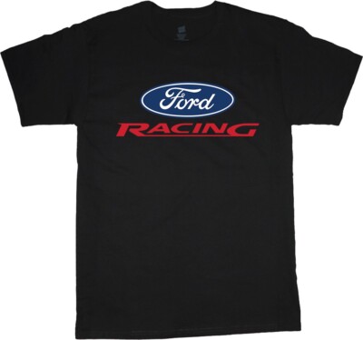 Ford Racing T-shirt Mens Graphic Tees Mustang Clothing Ford Parts