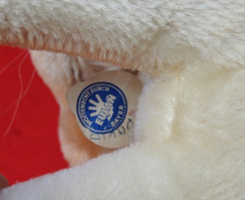 Steiff 1950s 14 " Jeune Lion Cub Couché Avec Poitrine Tag Brillant en Foncé Œil - Picture 8 of 8