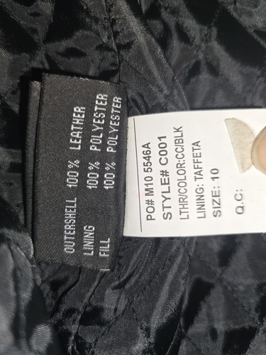 T2 Terminator 2 Vintage Leather Biker Jacket Kids Size 10 - Picture 4 of 13