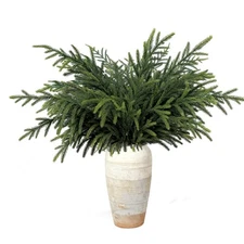 36 Inch Real Touch Norfolk Pine Branches 4 Pcs Artificial Faux Cedar Greenery