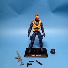 GI Joe Dollar General 2013 COBRA TROOPER v19 Figure Blue CUSTOM SCARRED Head + E