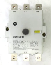 ALLEN-BRADLEY CAB6-140-EI Contactor, FOR PARTS/ REPAIR