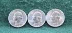 1948 P,D,S Washington Quarters - Lot Of 3 Coins