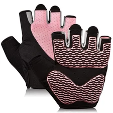 Sunnex Gym Gloves for Women, Workout , Fingerless Weightlifting, Lightweight