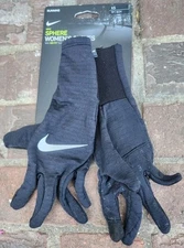 NIKE Women's Sphere Running Gloves DRI-FIT, Black, Size XS, NEW!!