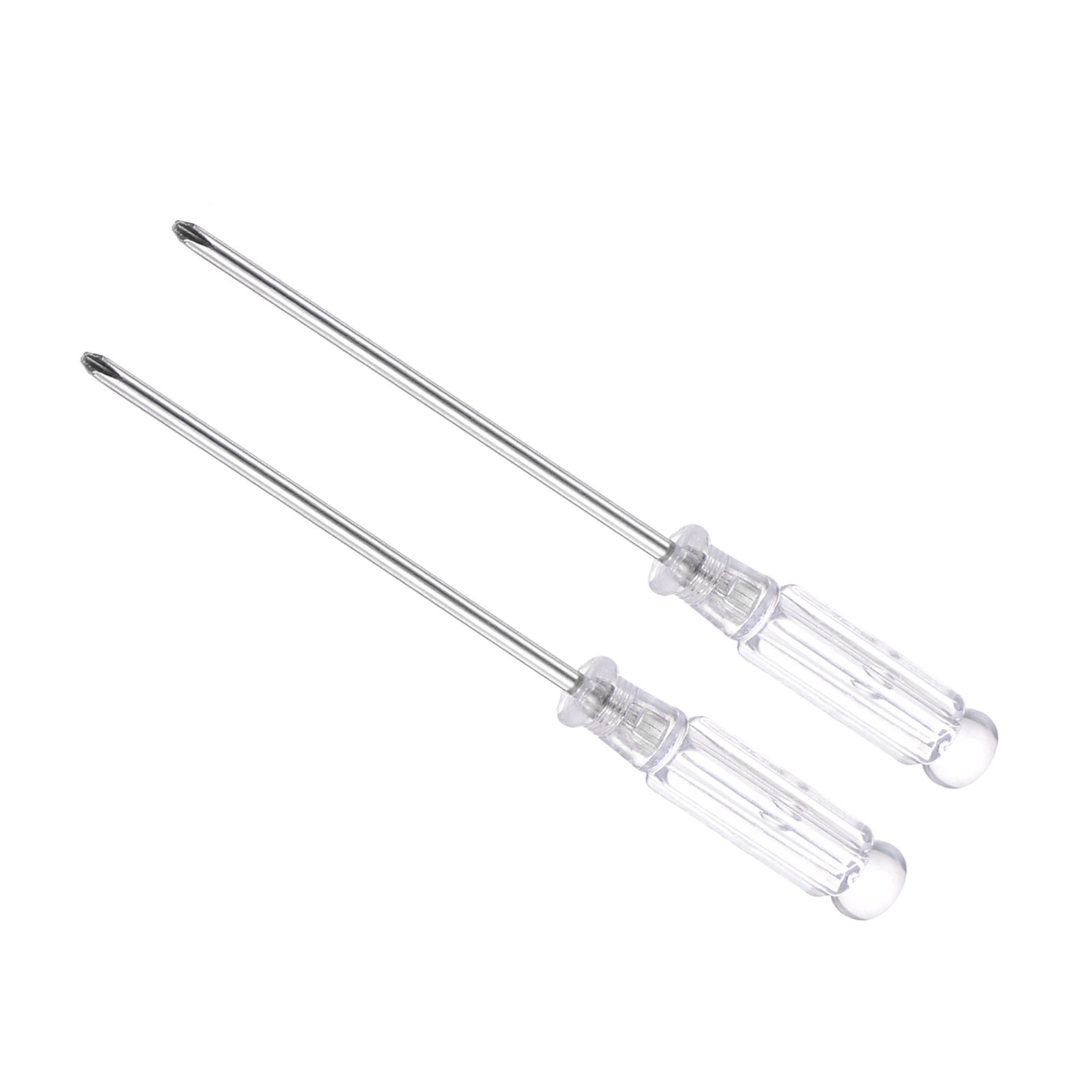 2pcs Small Phillips Screwdriver 3.0mm 115mm with Anti-Slip Grip