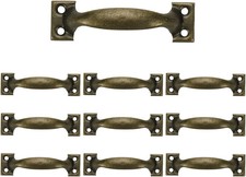 10 Pack Vintage Bronze Drawer Pulls, 3 Inch Hole Center, Antique Cabinet Handles