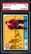1968-69 OPC O PEE CHEE NHL Hockey #161 Dick Duff HOF PSA 7 NM Montreal Canadians