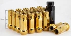 Aodhan XT51 12x1.5mm Extended Open Lug nuts (Gold Set of 20PC w/Key) 51mm