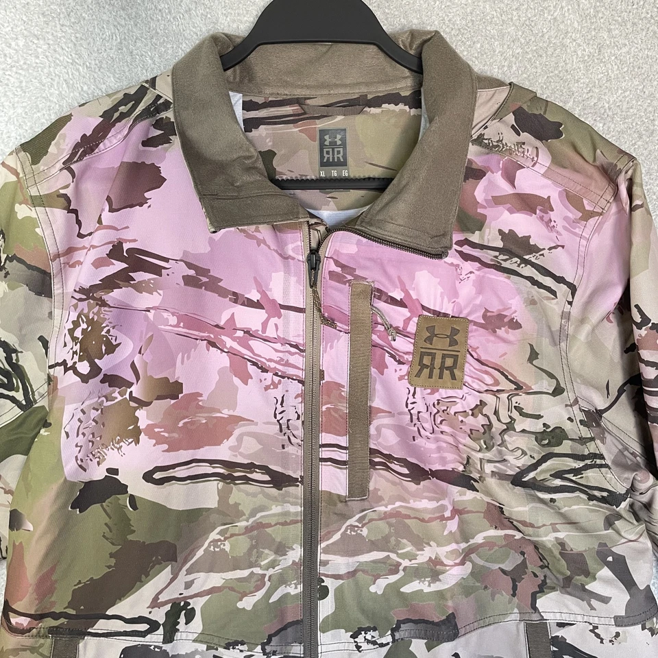 Under Armour Ridge Reaper Pink Camo Jacket Women's XL Full Zip Hooded - Image 2 of 4