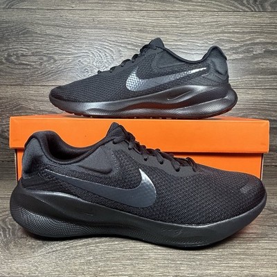 Nike Mens Revolution 7 Black Athletic Casual Running Shoes Sneakers Trainers New