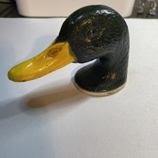 Vintage Bar Metalware Rubal NY Mallard Duck Head Metal Bottle Opener
