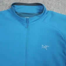 Arcteryx Jacket Mens XL Blue Full Zip Accelero Running Outdoor Sleeve Pocket